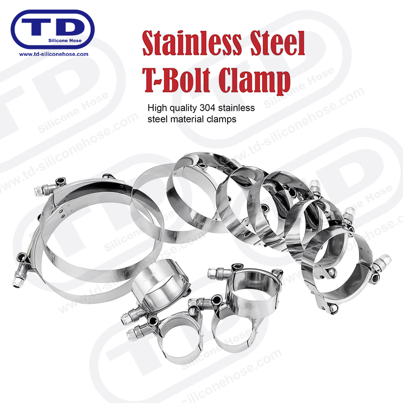 Pengapit hos silikon t-bolt tugas berat