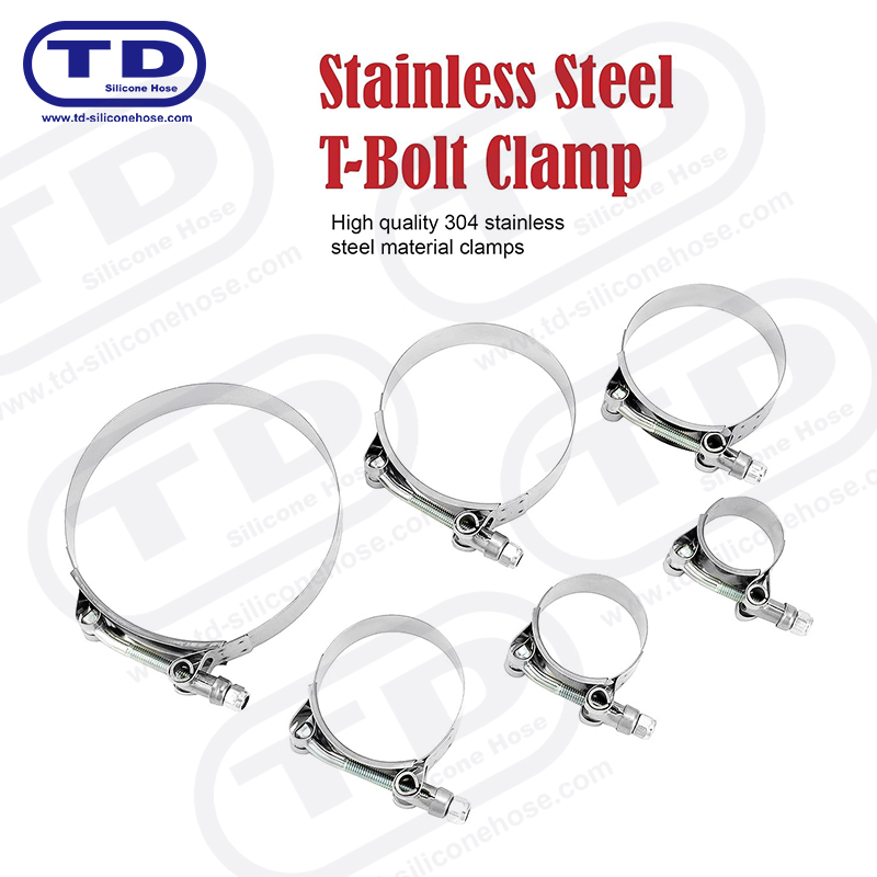 Pengapit hos silikon t-bolt tugas berat