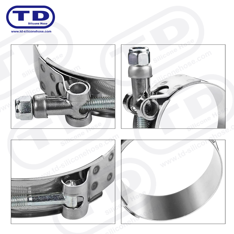 Pengapit hos silikon t-bolt tugas berat