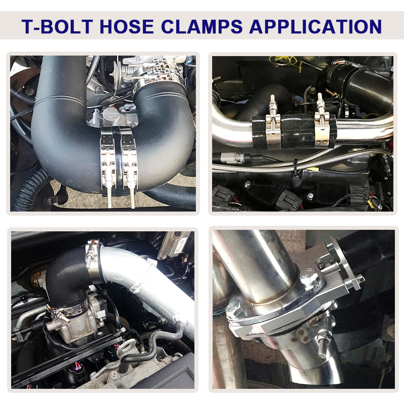 Pengapit hos silikon t-bolt tugas berat