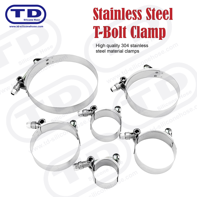 Pengapit hos silikon t-bolt tugas berat