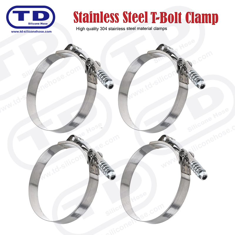 Spring bertetulang T-bolt silikon hos pengapit