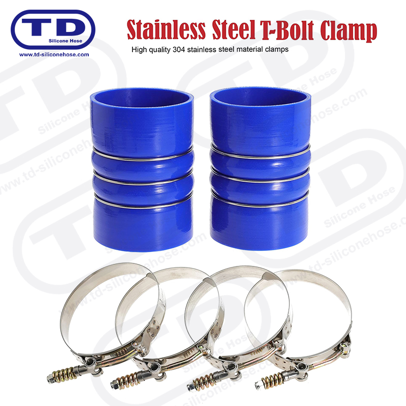 Spring bertetulang T-bolt silikon hos pengapit