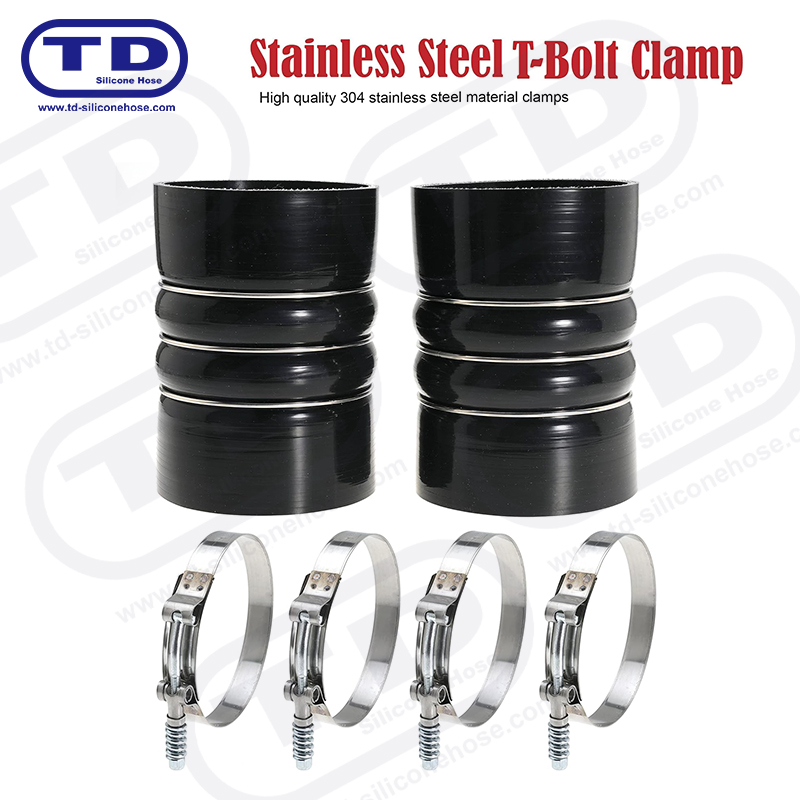 Spring bertetulang T-bolt silikon hos pengapit