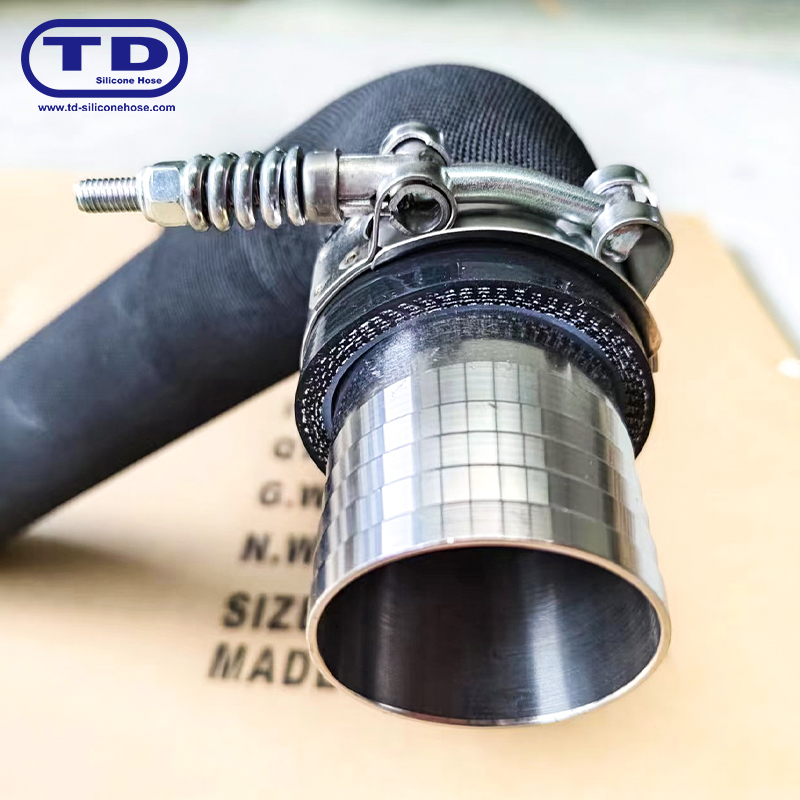 Spring bertetulang T-bolt silikon hos pengapit