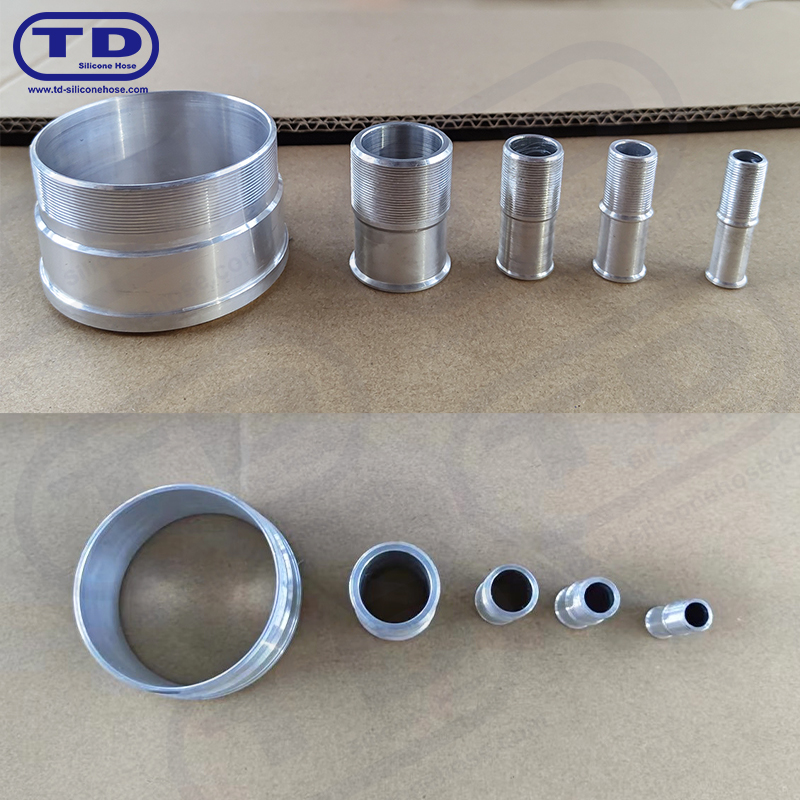 Pemasangan aluminium untuk hos silikon