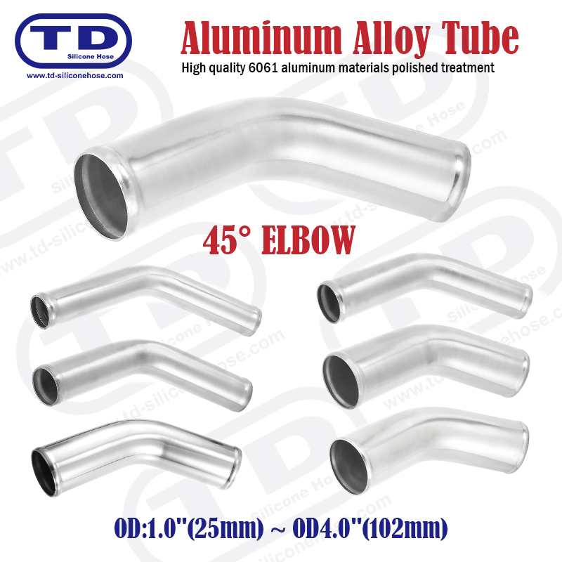 Paip aluminium 90 ° siku OD: 2.0 